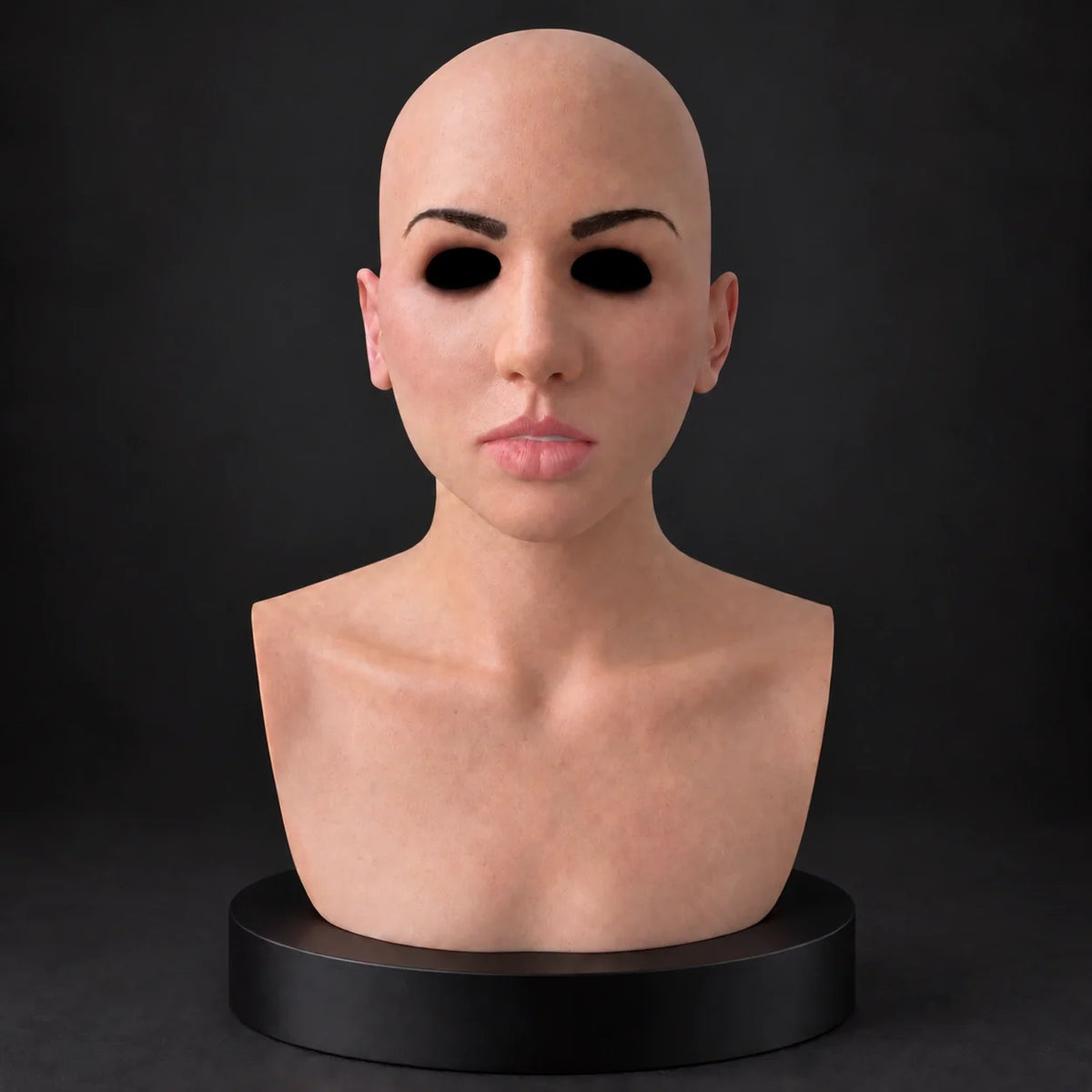 Youthful Female Beauty Silicone Mask with Fair Complexion