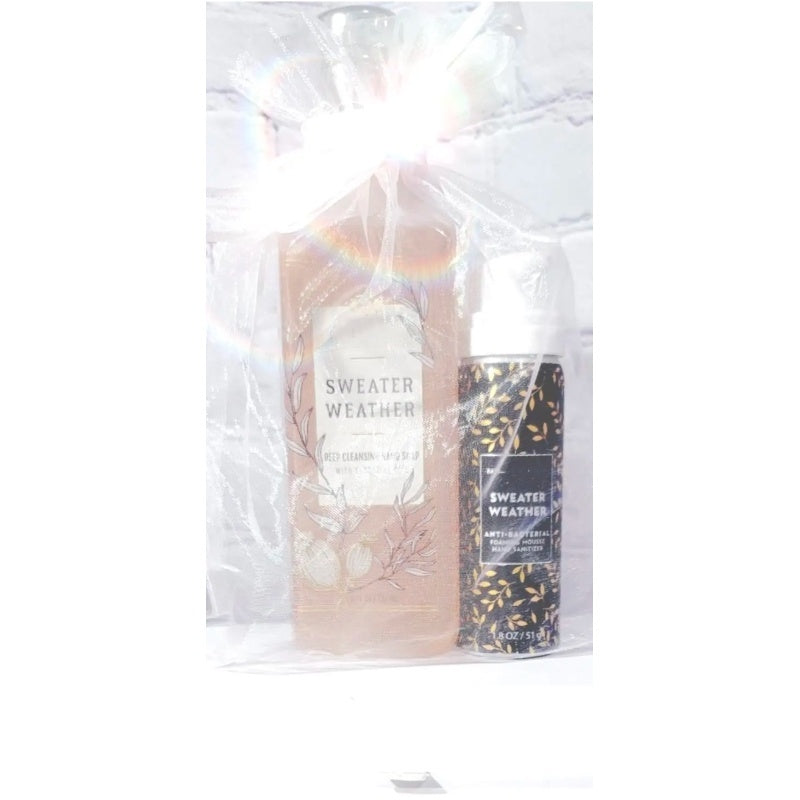 Sweater Weather Hand Soap & Foaming Hand Sanitizer Set of 2