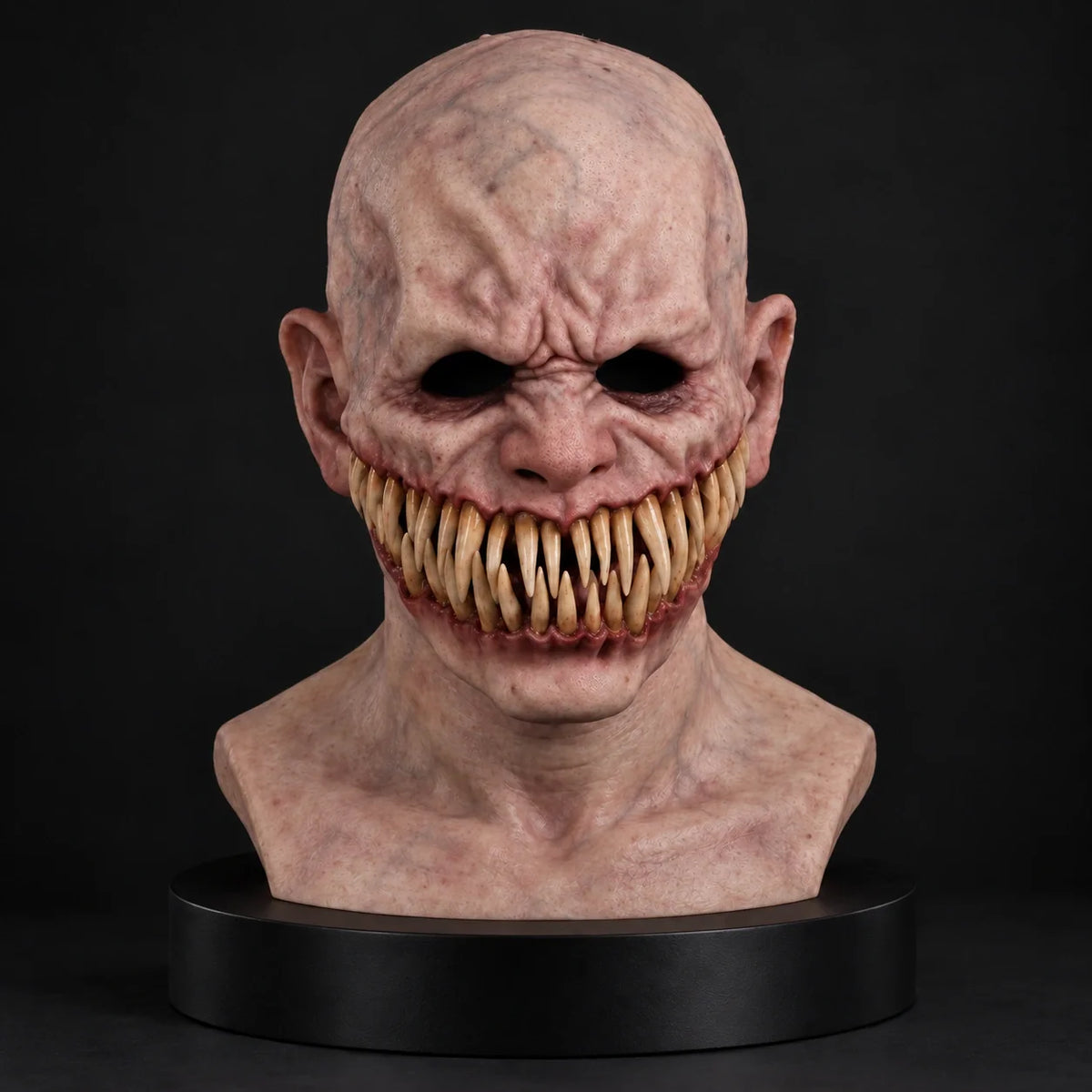 Fanged Monster Creature Silicone Mask with Sharp Teeth