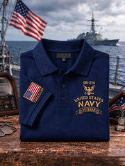 Men's US Navy Printed Polo