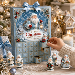 ✨24-Day Christmas Countdown Advent Calendar –Icy Santa Claus Ornament