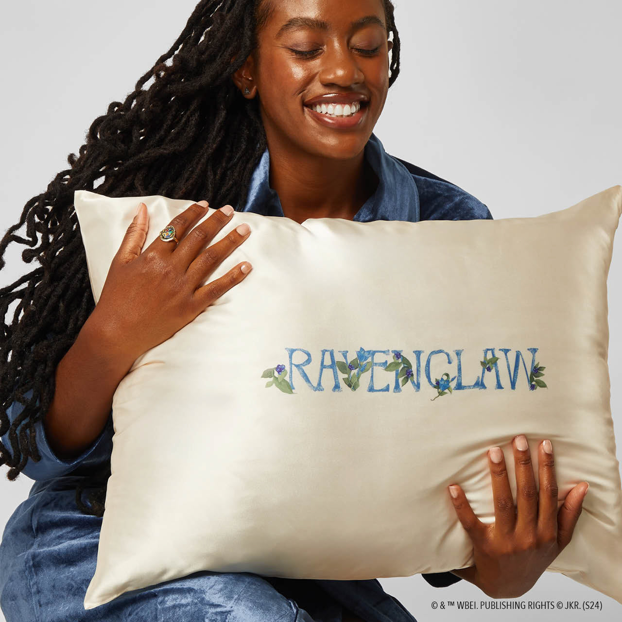 Kitsch x Harry Potter Satin Pillowcase in Ravenclaw