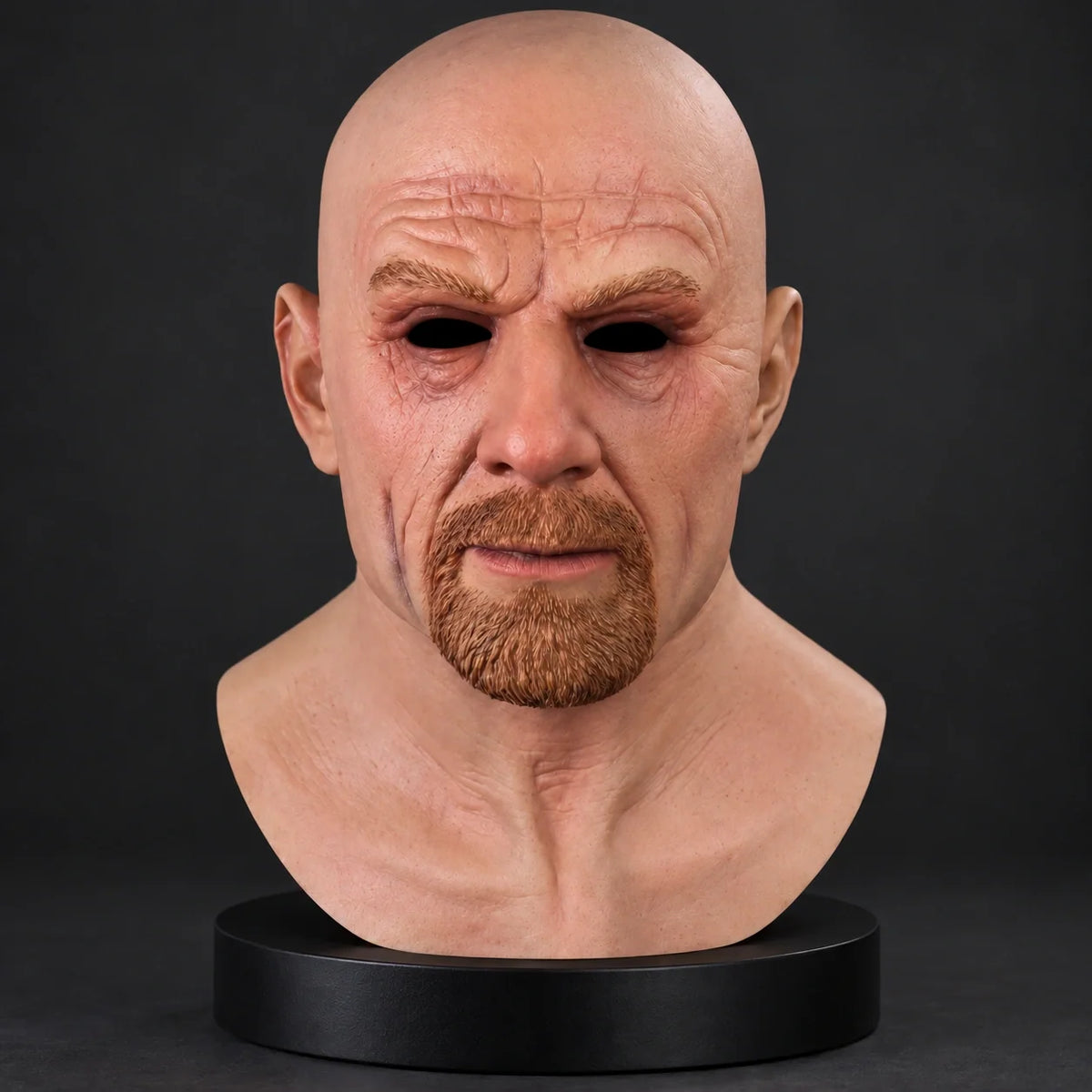 Bald Mature Gentleman Silicone Mask with Goatee Beard