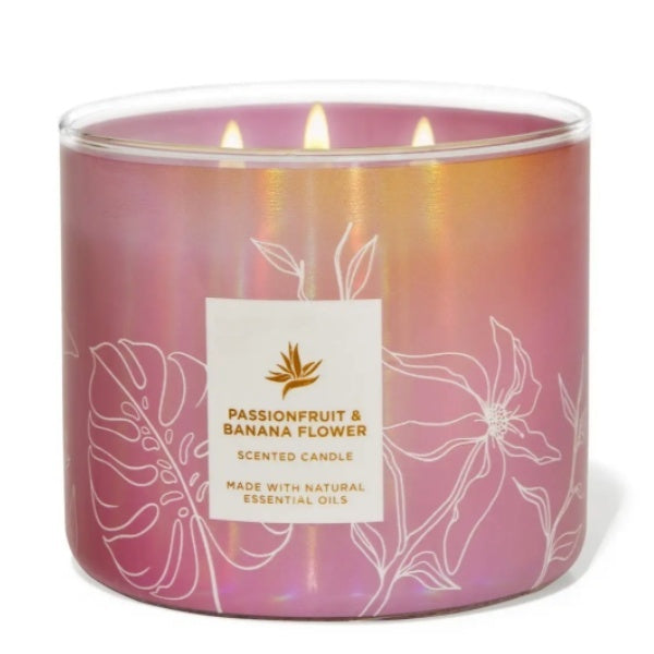 Passionfruit and banana flower - candle