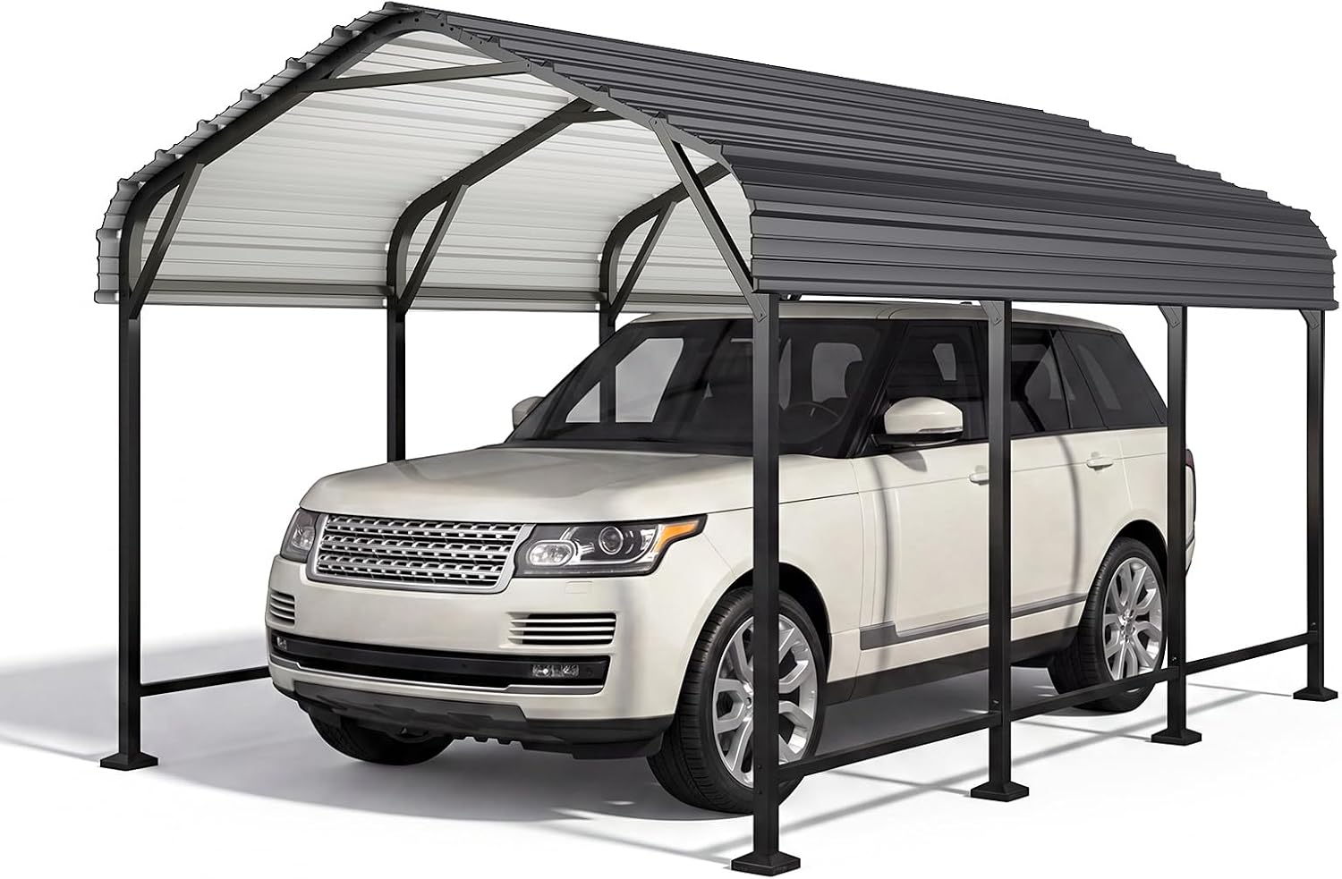 Aoxun 20x40 FT Metal Carport Heavy Duty Garage with Enhanced Base