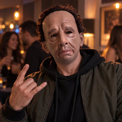 Middle-Aged Balding Gentleman Silicone Mask with Melancholy Expression