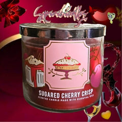 RARE SUGARED CHERRY CRISP 3 Wick Candle 14.5