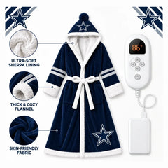 Cowboys USB Heated Sherpa Football Robe