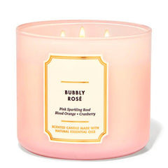 Bubbly rose - candle