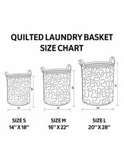Hippie Van Quilted Laundry Basket