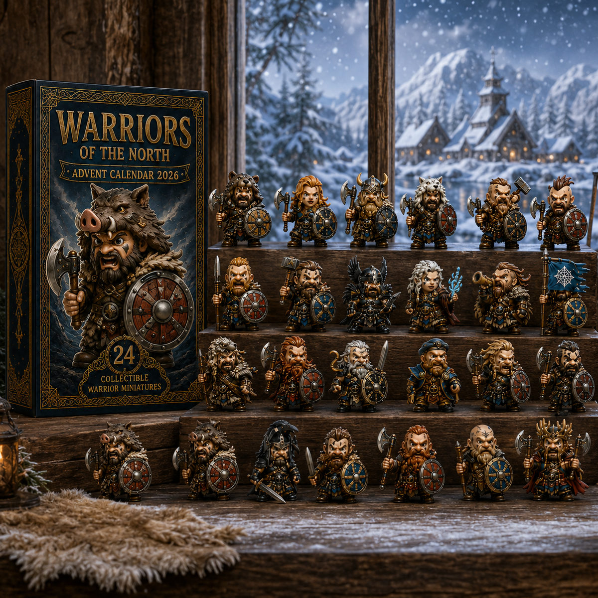 24 Days of Northern Legends – Warriors of the North Advent Calendar 2026 | 24 Collectible Viking Warrior Miniatures