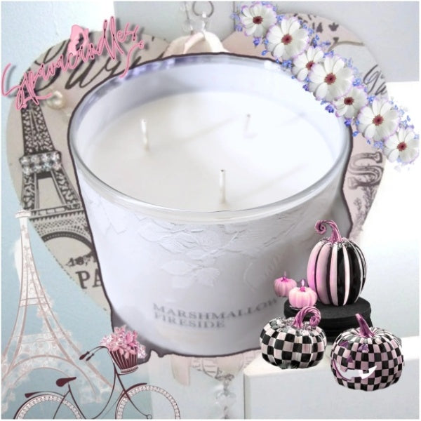 Marshmallow Fireside 3 Wick Candle