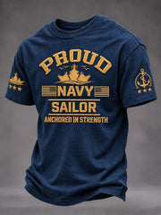 Men's U.S. Veteran Print Short Sleeve T-Shirt