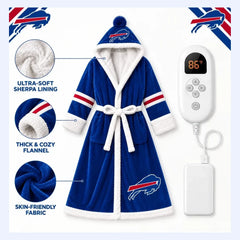 Bills USB Heated Sherpa Football Robe