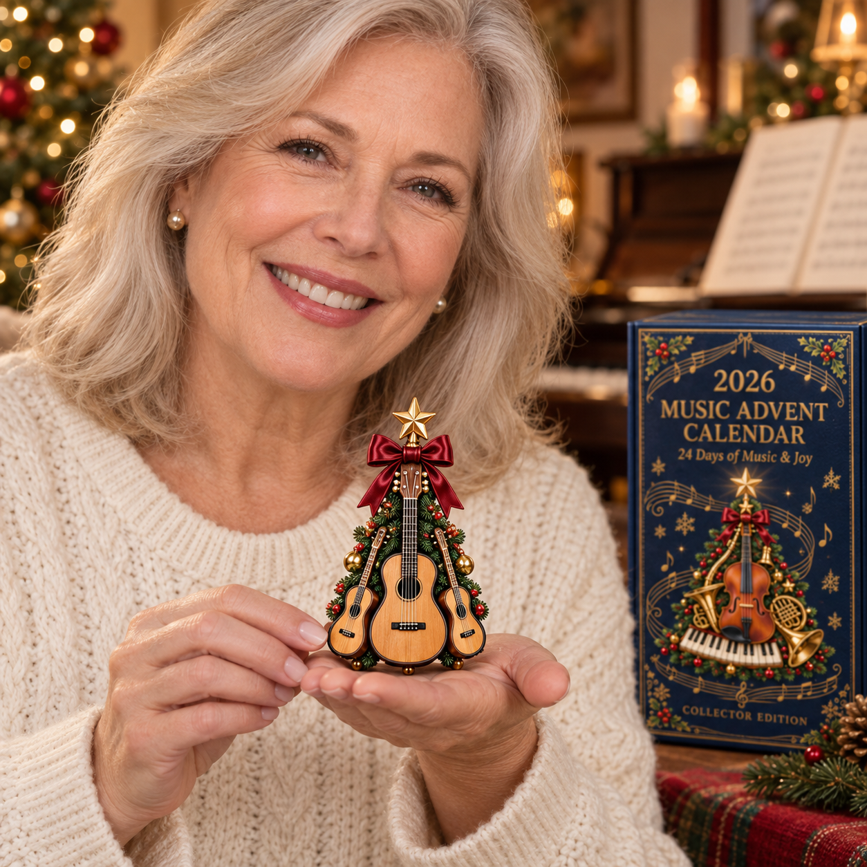 2026 Music Lovers’ Advent Calendar – 24 Unique Musical Instrument Christmas Tree Miniatures