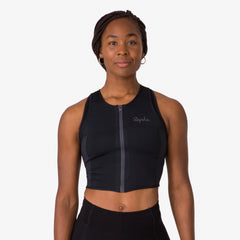 Women's Cropped Zip Tank