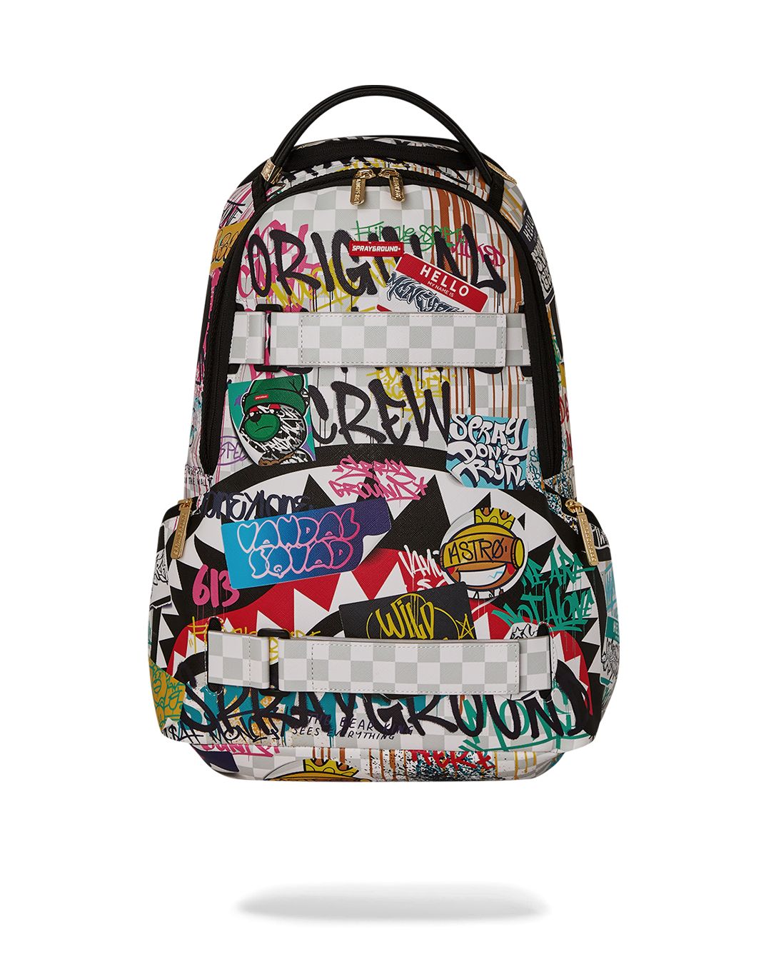 CREATE ANOTHER DAY SKATEBOARD-STRAP BACKPACK