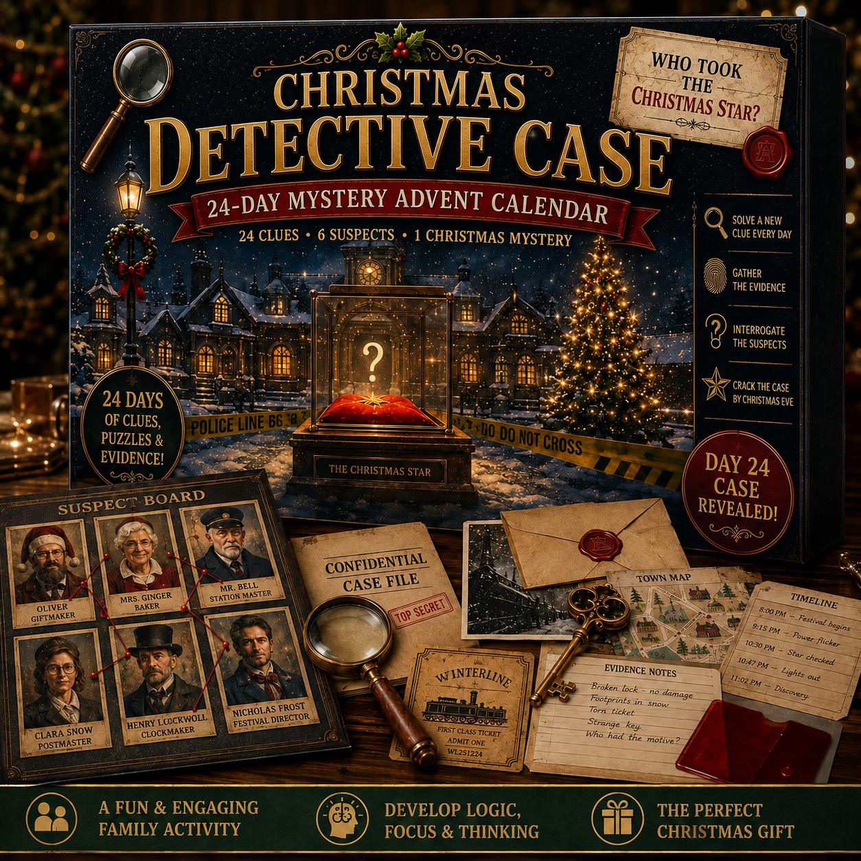 24-Day Mystery Advent Calendar – 6 Story Adventures for Families & Adults