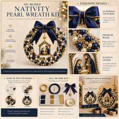 🎄Christmas Wreath Craft Kit – Make a Holiday Keepsake
