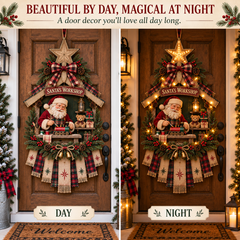 ✨🎅 DIY Light-Up Christmas Door Hanger Kit – 4 Festive Designs