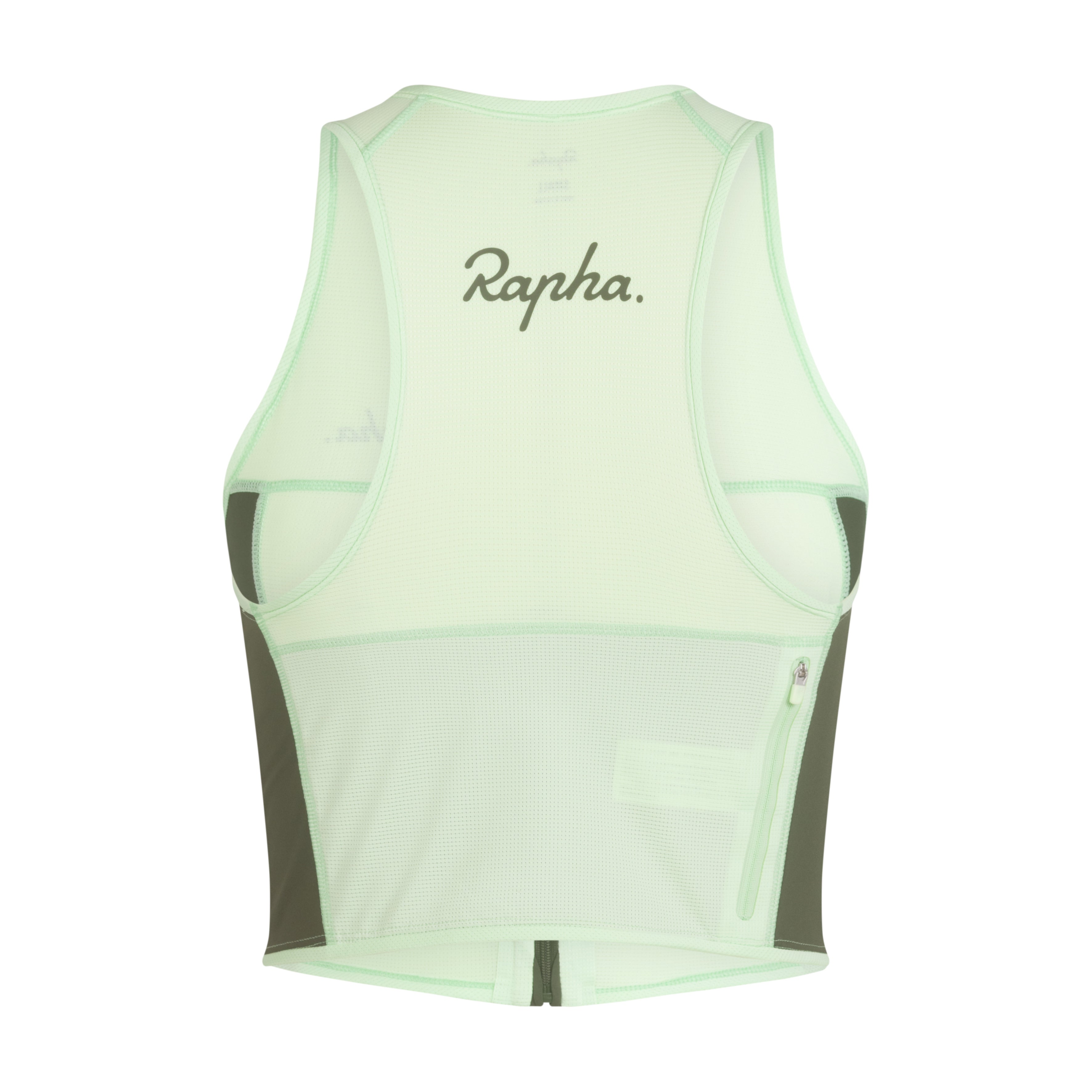 Women's Cropped Zip Tank