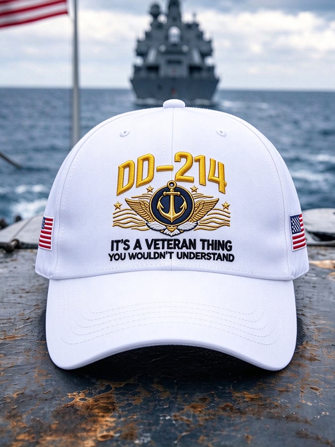 Unisex Retro US Navy Printed Hat