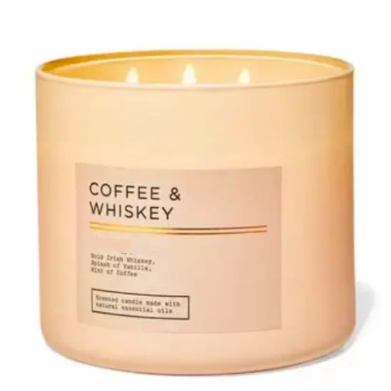 Coffee & Whiskey 3-Wick Candle