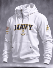 Men's American Veterans Print Hoodie