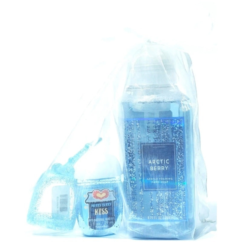 Arctic Berry Hand Soap and Soft Blue Case Holder