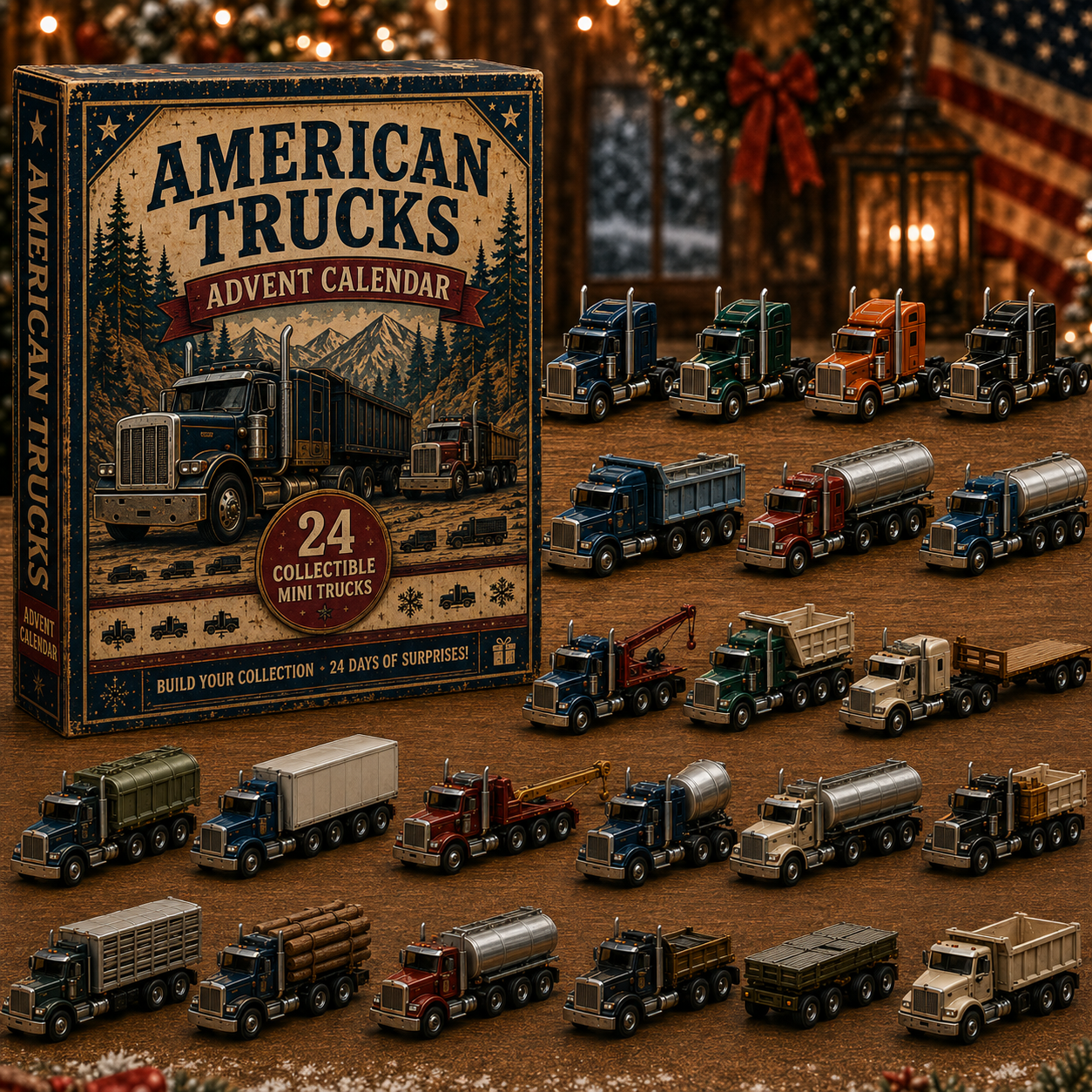 🚚American Trucks Advent Calendar 2026 – 24 Days of Collectible Mini Truck Surprises