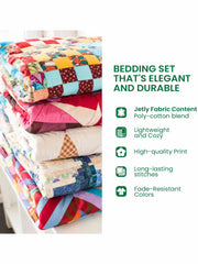 Tropical Parrot Botanical 3-Piece Quilted Bedding Set