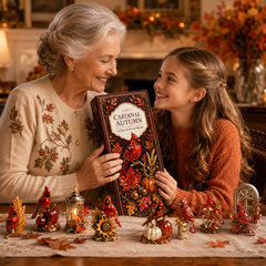 24-Day Cardinal Advent Calendar | Collectible Christmas & Autumn Figurines
