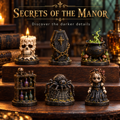 Haunted Manor Halloween Countdown Calendar 2026 – 24 Nights of Terror Gothic Miniature Collectibles