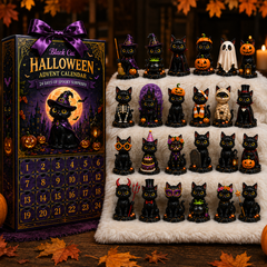 24-Day Christmas Advent Calendar – Halloween Black Cat Ornament | pinkdiy