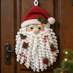 🧘Relaxing & Beginner-Friendly- 🧶DIY Christmas Crochet Door Décor Kit(🎄Create Stunning Christmas Artwork)