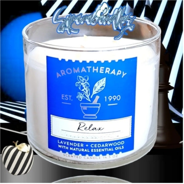 White Barn Relax 3 Wick Candle(Lavender+Cedar)14.5oz Us Seller