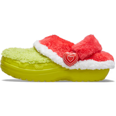 CROCS Grinch Classic Lined Clog Kids Sandals