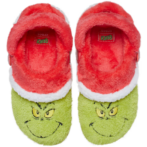 CROCS Grinch Classic Lined Clog Kids Sandals