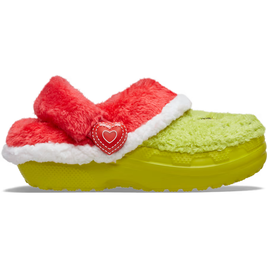 CROCS Grinch Classic Lined Clog Toddler Sandals