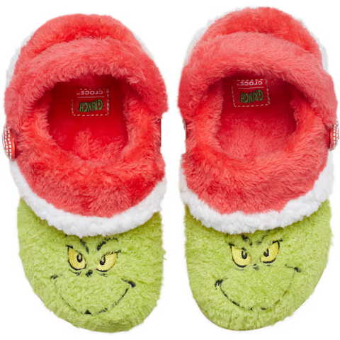 CROCS Grinch Classic Lined Clog Toddler Sandals