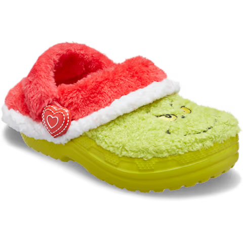 CROCS Grinch Classic Lined Clog Toddler Sandals