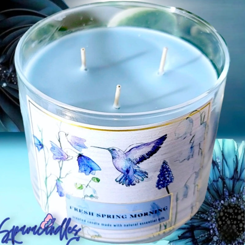 fresh spring morning 3 Wick Candle 14.5 oz