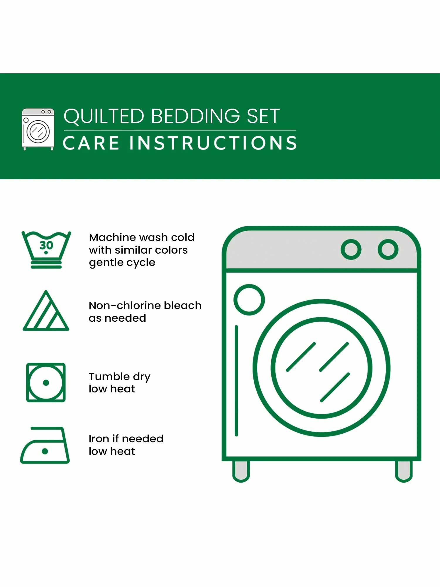 Woodland Wanderlust 3-Piece Quilted Bedding Set