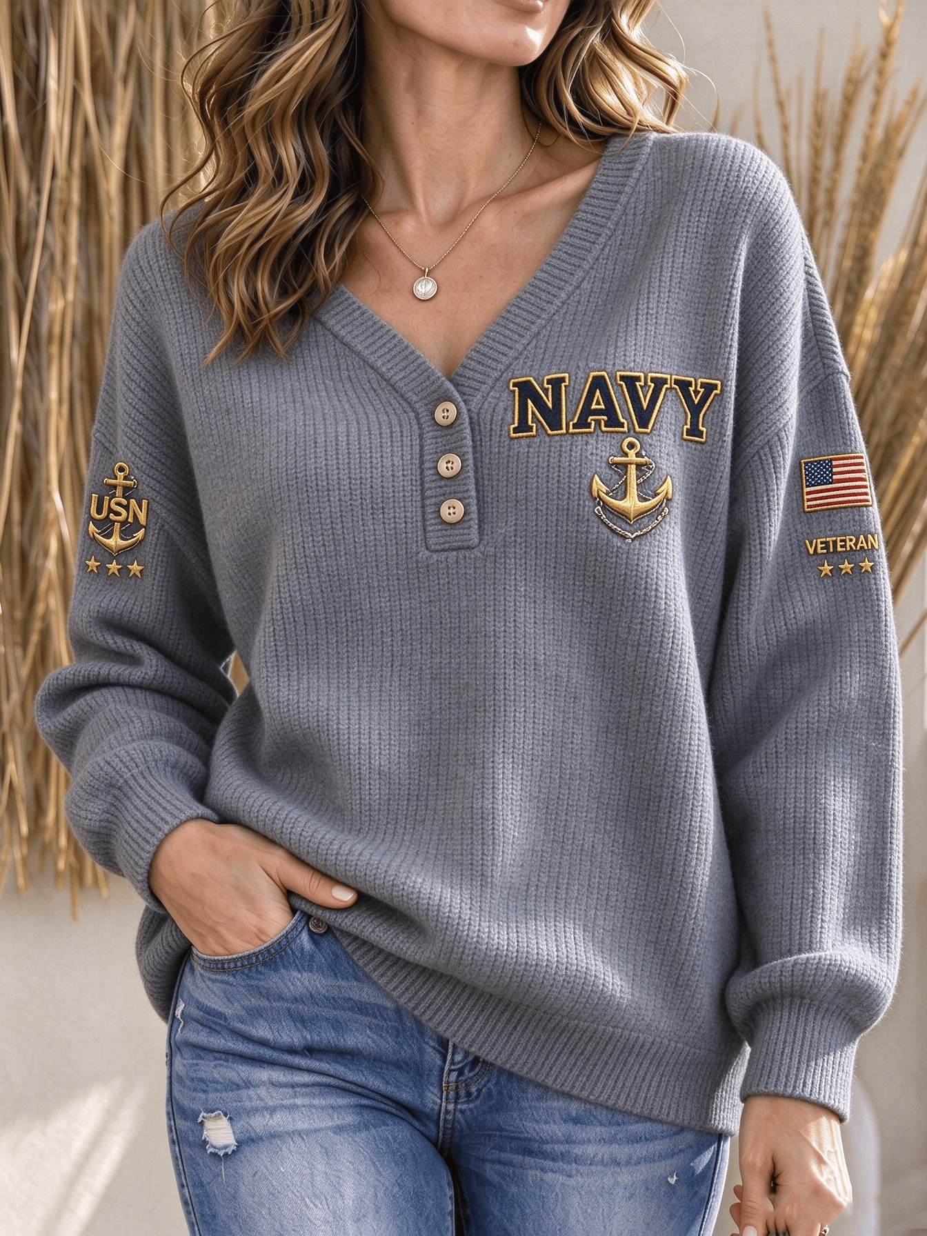 Women's American Veterans Print Hoodie