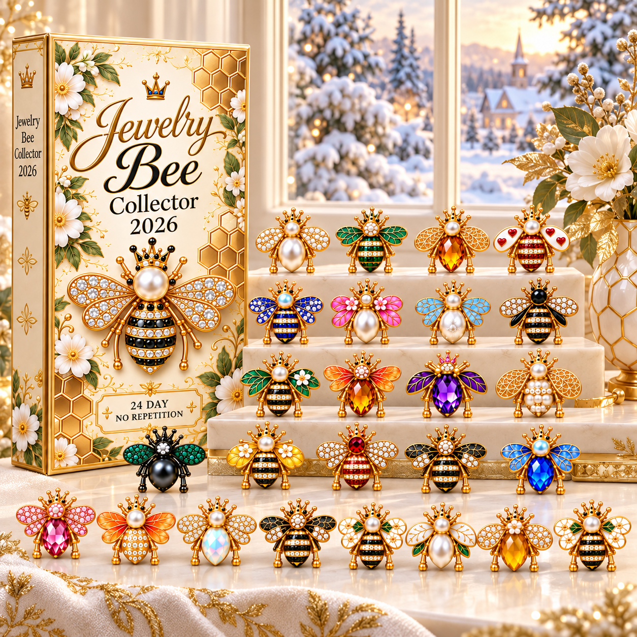 24 Days of Sparkle — Jewelry Bee Collector Advent Calendar 2026