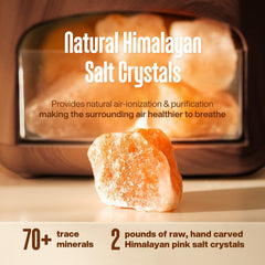 Himalayan Pink Salt Diffuser 400ml Ultrasonic Atomizer and Ionizer with Ambient Light