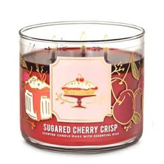 RARE SUGARED CHERRY CRISP 3 Wick Candle 14.5