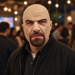 Iconic Theatrical Scholar Silicone Mask with Goatee Beard