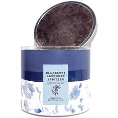 Blueberry Lavender Spritzer 3 Wick Candle Summer Earthy Color