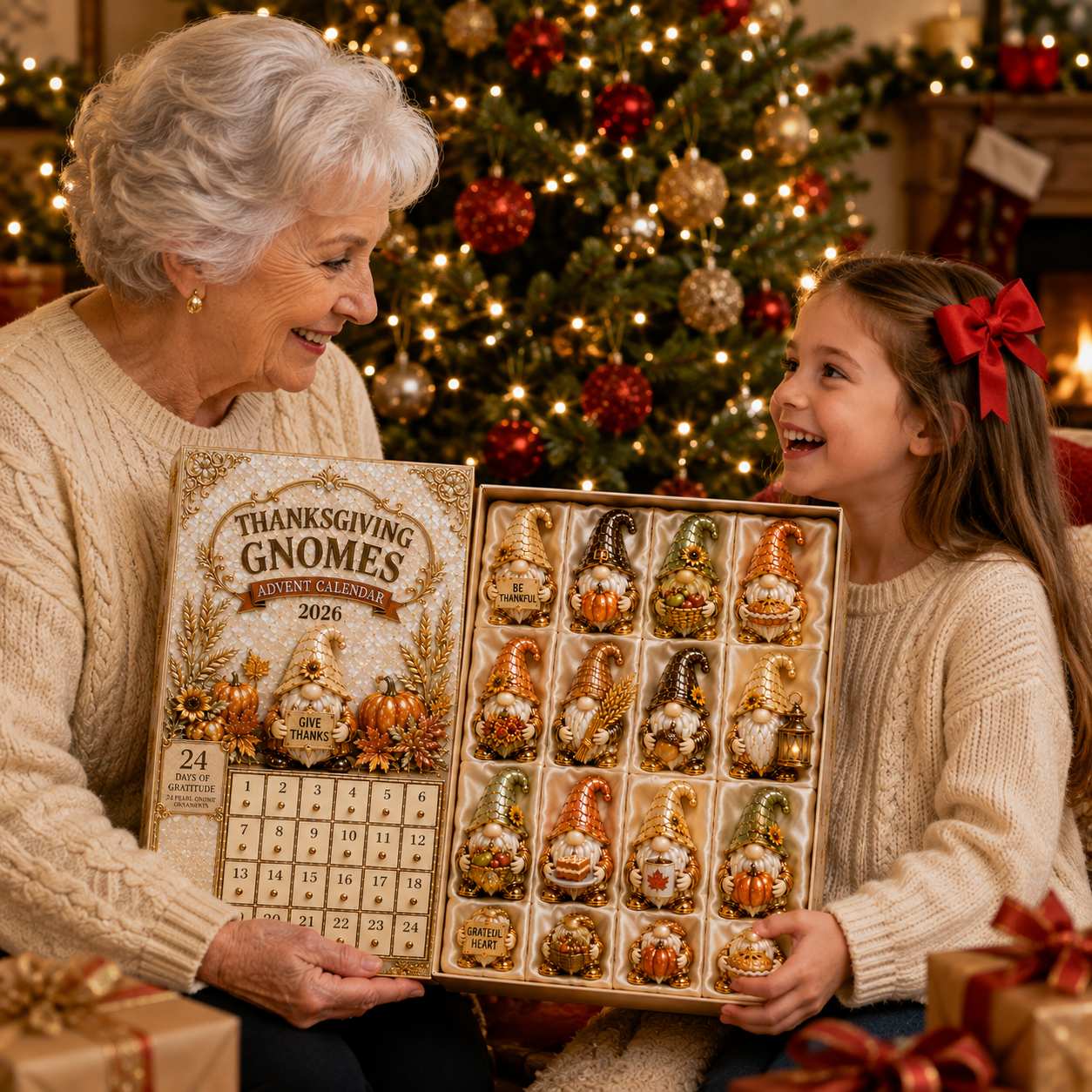 24-Day Gnomes Thanksgiving Advent Calendar | Countdown Blind Box Gift